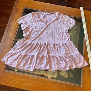 Indigo Thread Co. Pink Layered Top Large